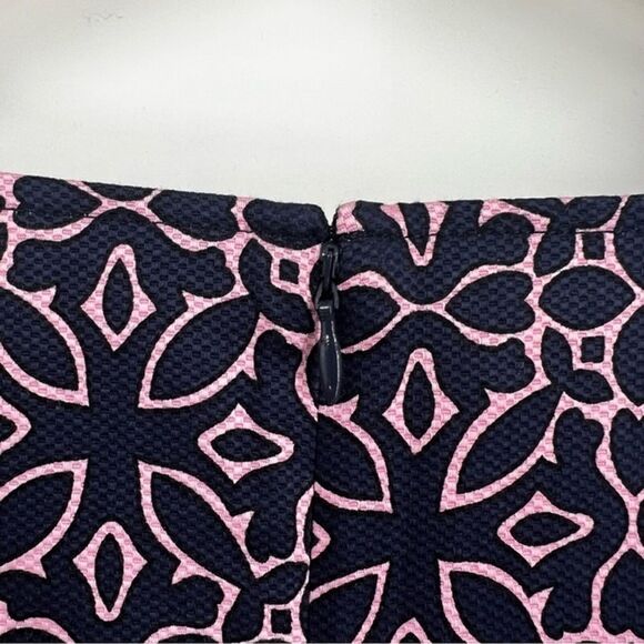 Talbots Grecian Sheath Geometric Sleeveless Pink Blue Size 14 - Picture 9 of 10